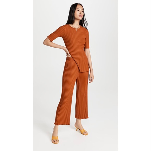 Simon Miller Pants - Simon Miller Wide Crop Rib Alder Pant